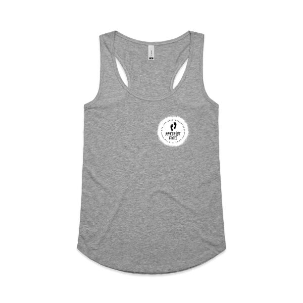 Womens Yes raceback singlet (rounded bottom hem) - Womens Yes Racerback Singlet Thumbnail